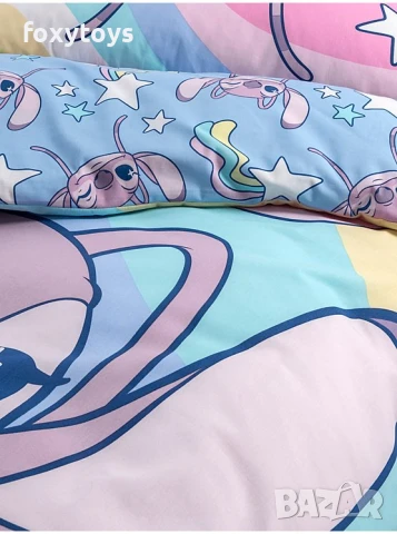 Детско спално бельо Disney Lilo & Stitch Angel, спален комплект, снимка 2 - Спално бельо и завивки - 50825229