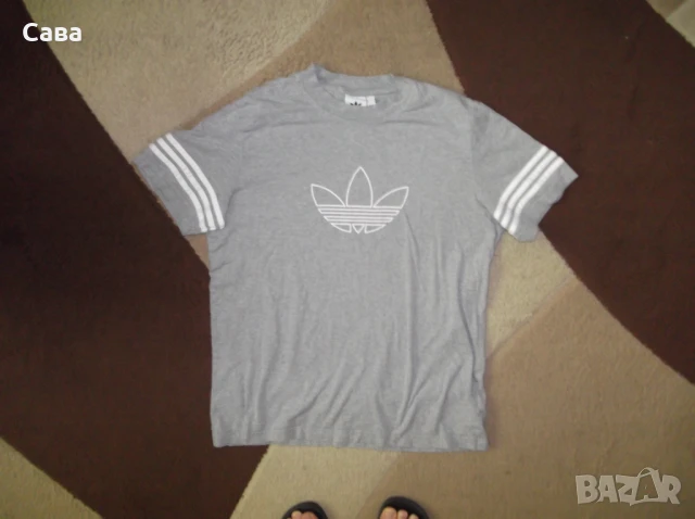 Тениски ADIDAS  мъжки,М-Л  /черни и сива/, снимка 9 - Спортни дрехи, екипи - 37462569