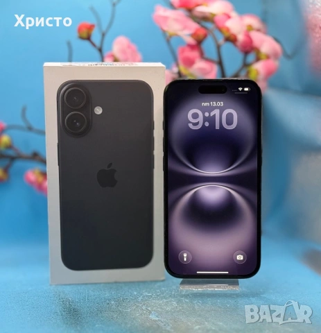 Apple iPhone 16, 128GB, 5G, Black  , снимка 3 - Apple iPhone - 53830789