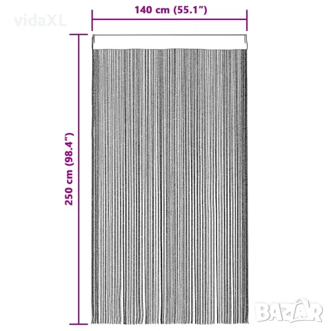 vidaXL Пердета ресни, 2 бр, 140x250 см, кафяви, снимка 9 - Пердета и завеси - 56145999