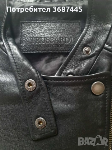 Дамско кожено яке TRUSSARDI естествена кожа  390 лв., снимка 2 - Якета - 51864637