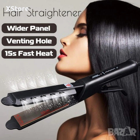 Професионална турмалинова преса за коса с йони, за всички типове коса , снимка 8 - Преси за коса - 52588844