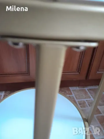 Маса стъкло и метал от магазин "Юск", снимка 3 - Маси - 49684092