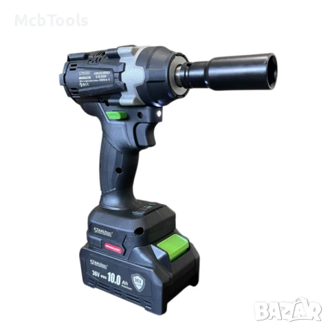 Комплект 4 в 1 акумулаторен перфоратор, ъглошлайф 125 мм, гайковерт – винтоверт 36V 10Ah в куфар Sta, снимка 10 - Други инструменти - 50747893