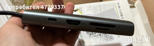 Нов Acer 9-в-1 USB-C Хъб / Докинг станция – 4K HDMI, LAN & 100W PD, снимка 5 - Друга електроника - 53661441
