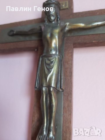 Стар кръст , Исус Христос 25х20см, снимка 6 - Други ценни предмети - 41394506