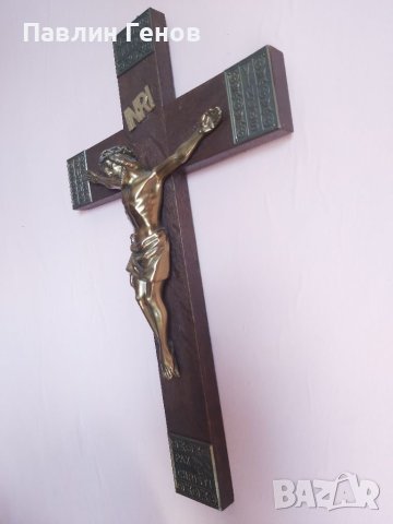 Стар кръст , Исус Христос 50.5х31.5см, снимка 11 - Други ценни предмети - 41394713
