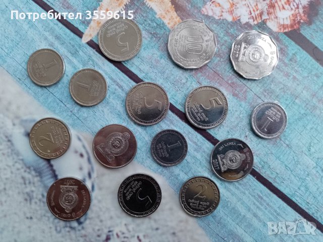 монети от Шри Ланка, снимка 3 - Нумизматика и бонистика - 40895507