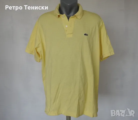 Тениска • Short Sleeve #100 • Lacoste • жълто • Мъже, снимка 8 - Тениски - 56313067