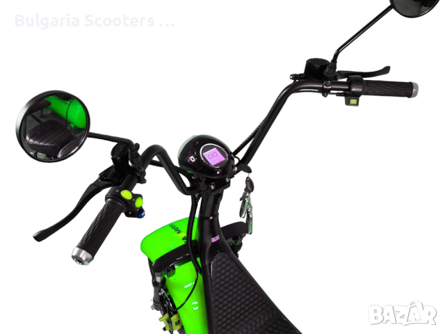 Електрически Скутер BIG Harley 1500W MaXmotors Green, снимка 6 - Мотоциклети и мототехника - 44659769