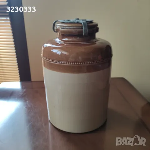 Керамичен буркан, бутилка за съхранение 19 век, снимка 11 - Антикварни и старинни предмети - 49148993