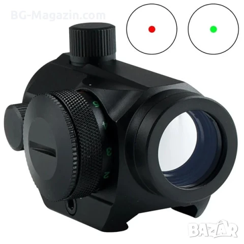 Малък компактен тактически бързомер 1×20 лек прицел мерник за въздушна пушка еърсофт лов оръжие лък, снимка 13 - Оборудване и аксесоари за оръжия - 51051785