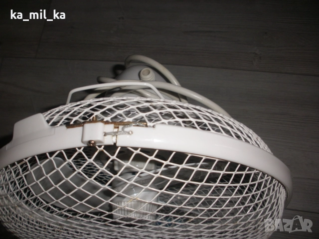 Настолен вентилатор - работещ, снимка 2 - Вентилатори - 52567678