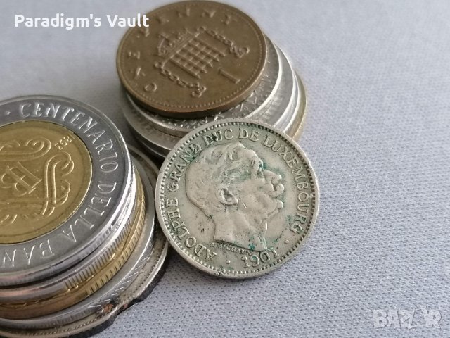 Монета - Люксембург - 10 сантима | 1901г., снимка 2 - Нумизматика и бонистика - 41345684