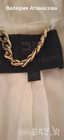 ELIZABETTA FRANCHI-дамско вталено сако,XS размер, снимка 3 - Сака - 56211064