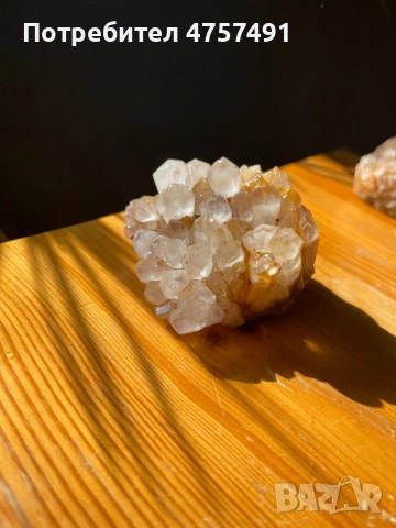 Друза кварц с желязно-оксидни оцветявания( Лимонит), снимка 3 - Колекции - 53742143