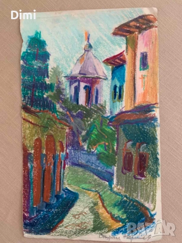 СТЕФАН ГЕОРГИЕВ пастел пейзаж