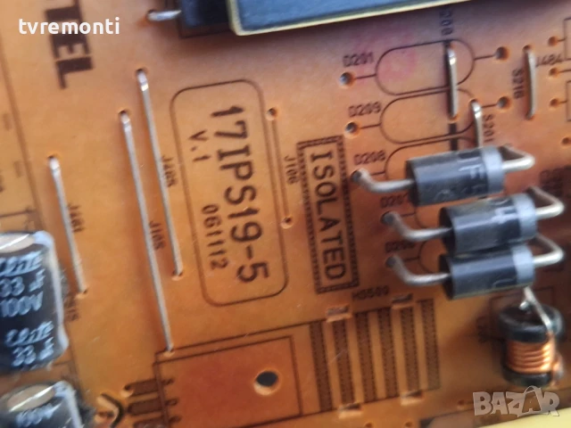 POWER BOARD ,17IPS19-5,V.1 061112 for 32inc DISPLAY VES315WNDL-01 for TELEFUNKEN T32TX182DLBP, снимка 2 - Части и Платки - 50771069