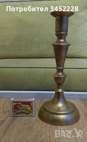 свещник бронз масивен за ценители , снимка 5 - Антикварни и старинни предмети - 52850857