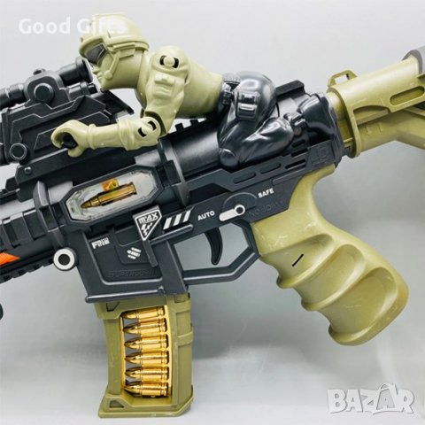 Детска военна пушка със светлина и звук, снимка 4 - Други - 39336781