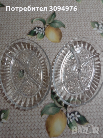 Стъклени форми за ордьовър - неизползвани