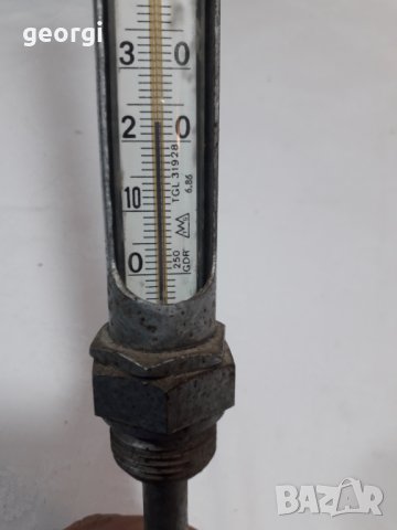 Немски термометър за парно до 100 градуса  ГДР, снимка 3 - Други инструменти - 34296743