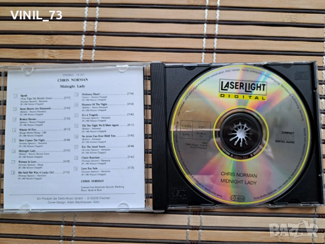 Chris Norman – Midnight Lady, снимка 2 - CD дискове - 53389211