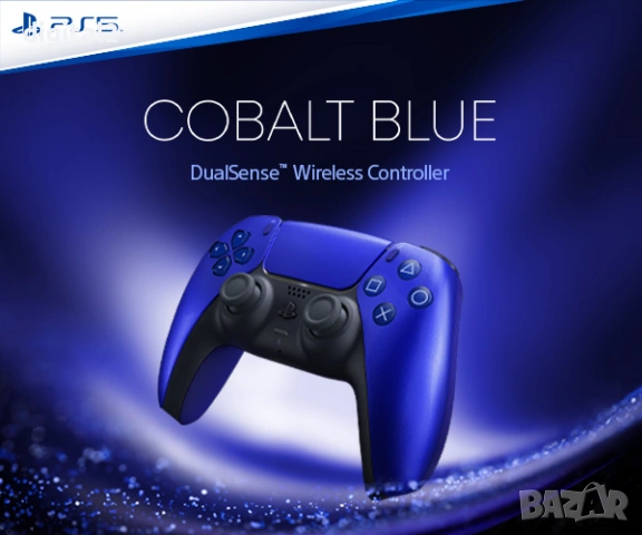 Kонтролер Sony DualSense - Cobalt Blue Limited , PS5, Нов , 24м гаранция, снимка 3 - PlayStation конзоли - 53627208