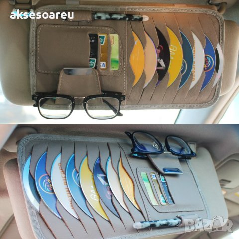 Органайзер за съхранение на компактдискове Многофункционален кожен калъф с голям капацитет CD DVD дъ, снимка 15 - Аксесоари и консумативи - 41468462