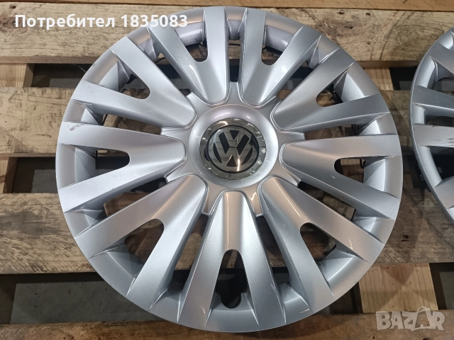 Оригинални тасове VW 15 цола, снимка 2 - Аксесоари и консумативи - 52705107
