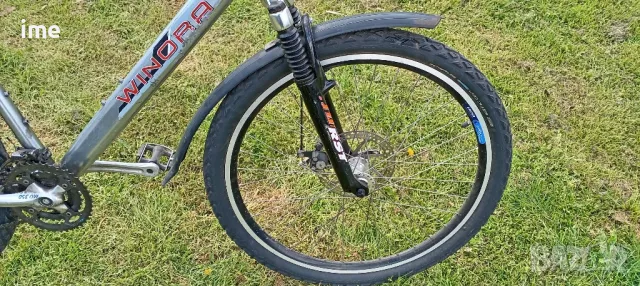 Велосипед НОМЕР 28. Winora. Алуминиева рамка. Дискови спирачки. 26 цола, 27 скорости., снимка 15 - Велосипеди - 49877252