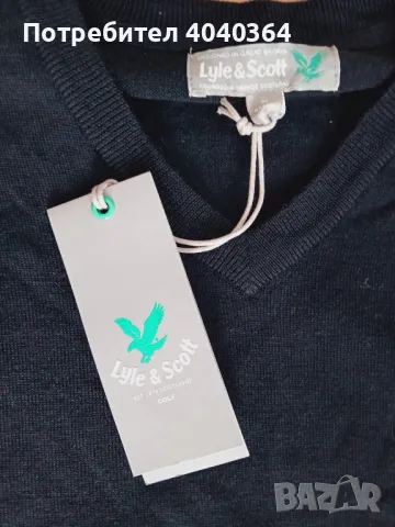 100%Merino Lyle&Scott M размер мъжки пуловер 