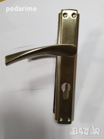 Дръжки за секретна брава - 85 мм междуцентрие, снимка 2 - Входни врати - 41163254