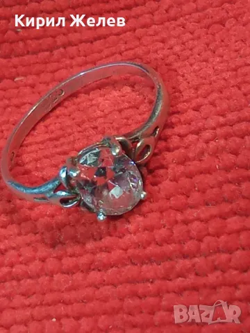 СКЪПОЦЕНЕН СРЕБЪРЕН ПРЪСТЕН СРЕБРО 925 с ЮВЕЛИРНО ФАСЕТИРАН БЛЕСТЯЩ ЦИРКОН 48961, снимка 12 - Пръстени - 49757507