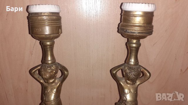 Красиви нощни лампи от бронз, снимка 7 - Други ценни предмети - 41400001