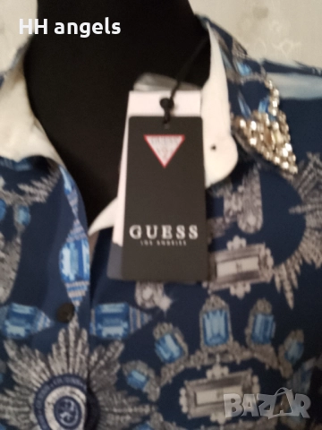 Guess маркова риза с камъни, снимка 2 - Ризи - 52777258