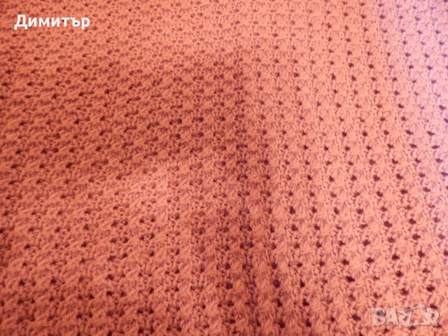 Лилава блуза ръчно плетиво, Л-ХЛ размер, снимка 3 - Блузи с дълъг ръкав и пуловери - 52038784