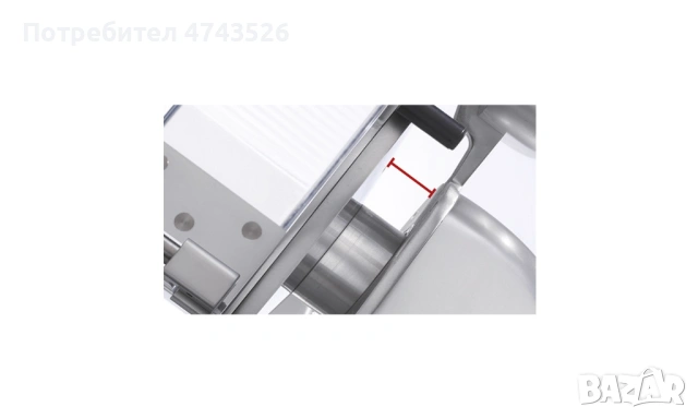 Автоматична колбасорезачка Ø30 см с брояч и три скорости, снимка 2 - Обзавеждане на кухня - 53704706