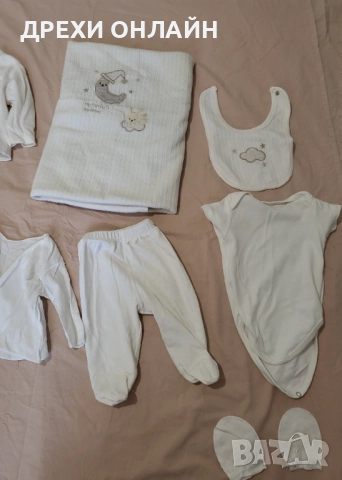 Комплект за новородено и бебешки пантофки, снимка 3 - Комплекти за бебе - 52317832