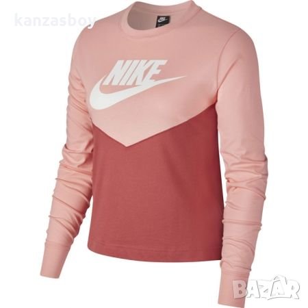 NIKE Heritage Long Sleeve Color Block Top - страхотна дамска блуза , снимка 3 - Спортни екипи - 35663787