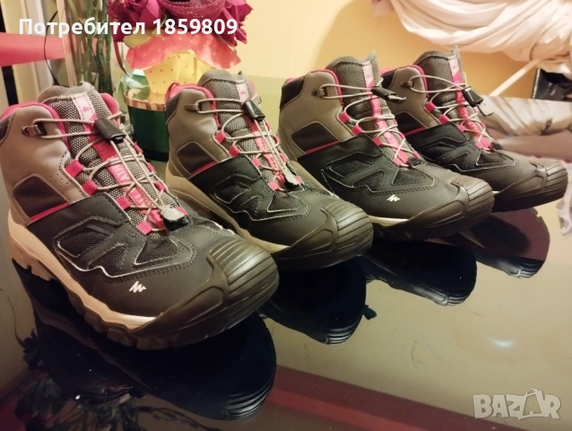 Детски водоустойчиви туристически обувки QUECHUA CROSSROCK MID