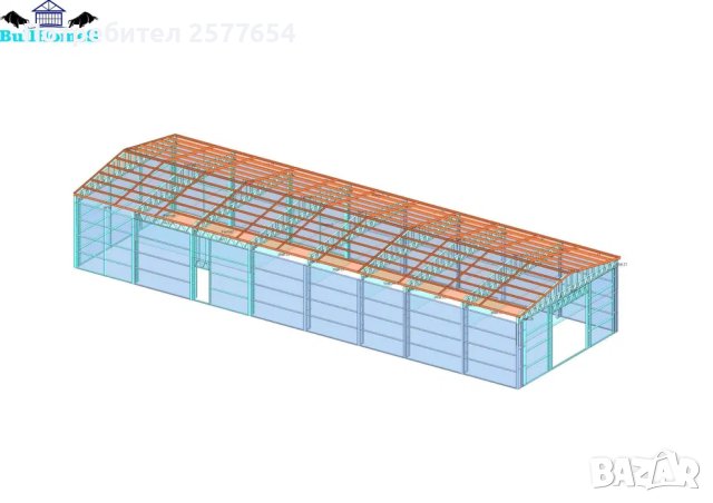 ЛИЗИНГ - Халета, Хале, Магазини, Магазин, Складове 300м2-10м х 30м х 4, снимка 4 - Строителни материали - 44161344
