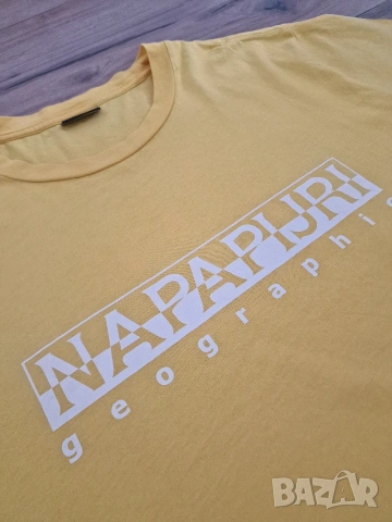 Страхотна мъжка тениска голям размер NAPAPIJRI размер 3XL, снимка 7 - Тениски - 53633484