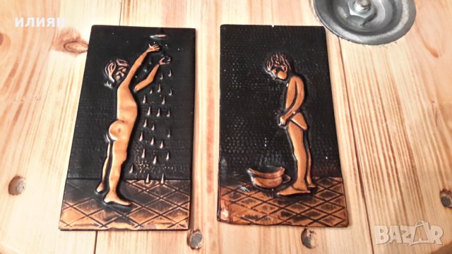 Малки медни знаци за баня и WC 30лв за двете , снимка 8 - Врати за баня - 35962408