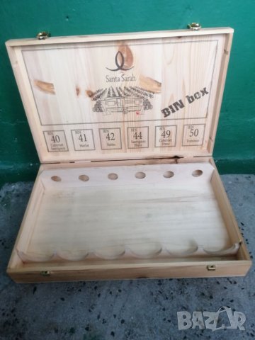 Дървена кутия за 6 бутилки вино. , снимка 2 - Други - 33962507
