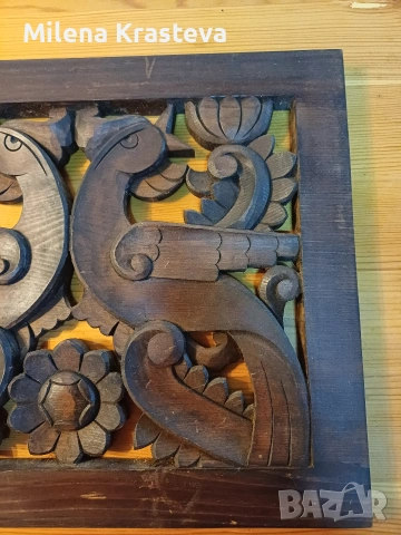 Дърворезба ат Трявна 34/28 см, снимка 3 - Декорация за дома - 53754881