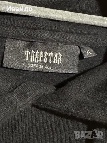 Trapstar Men's Black Hoodie., снимка 3 - Суичъри - 49354317