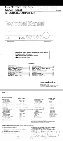 Качествено изграден стерео усилвател HARMAN KARDON HK-610, снимка 7 - Ресийвъри, усилватели, смесителни пултове - 52031908