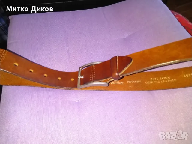 марков нов немски колан естествена кожа 110см на 40мм