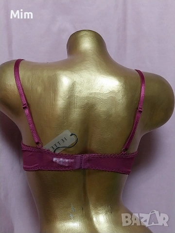 LETTE 80 B Червен / бордо /дантелен сутиен , снимка 5 - Бельо - 53853643